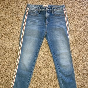 NEW Women's DRIFTWOOD Jackie Racing Stripe Jeans